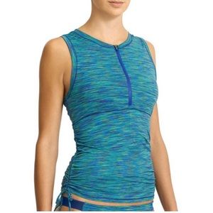 Athleta Spacedye Zip Front Tank XL